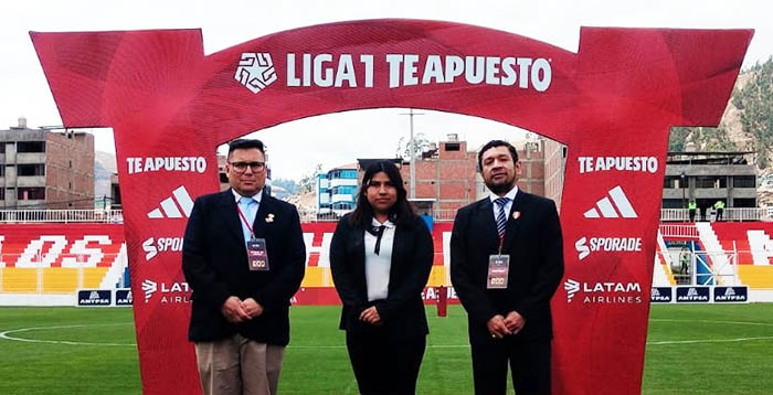 Designan a primera mujer apurimeña como oficial de un partido profesional de fútbol de la Liga 1